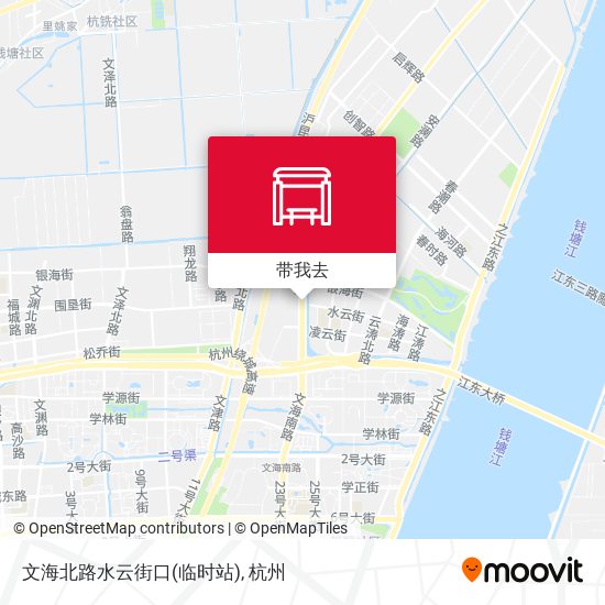 文海北路水云街口(临时站)地图