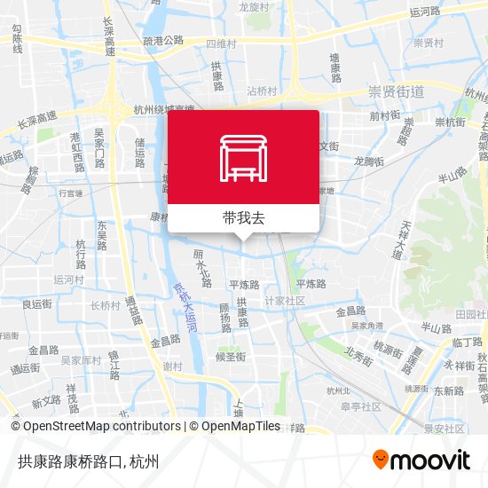 拱康路康桥路口地图