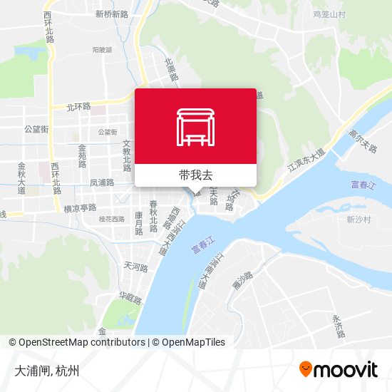 大浦闸地图