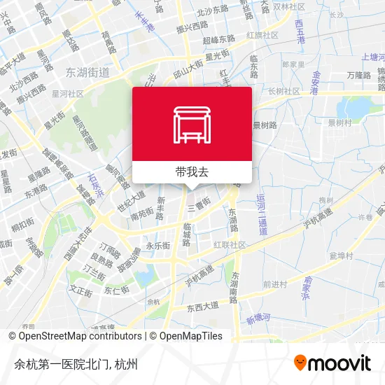 余杭第一医院北门地图