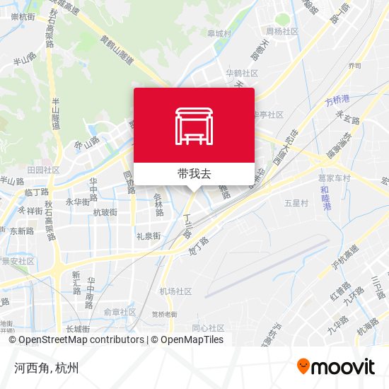 河西角地图