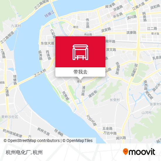 杭州电化厂地图