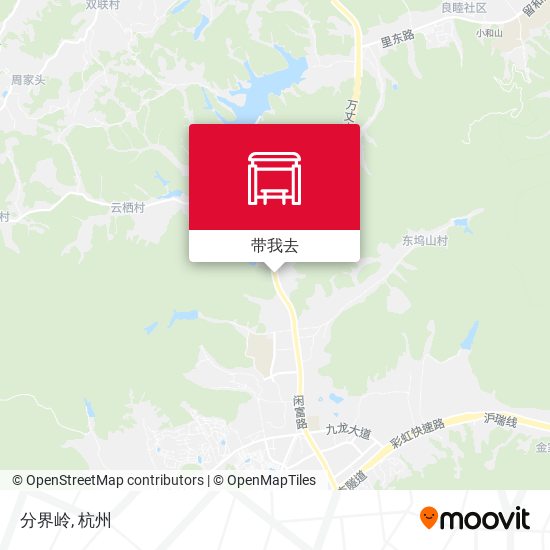 分界岭地图