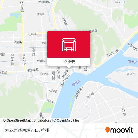 桂花西路西堤路口地图
