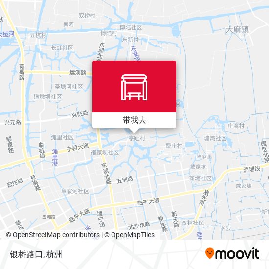 银桥路口地图
