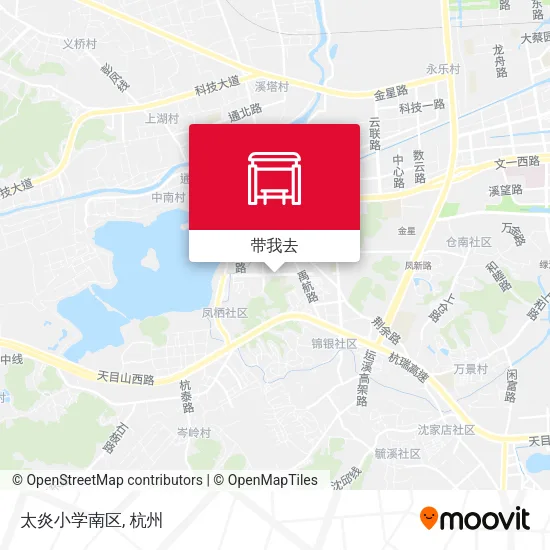 太炎小学南区地图
