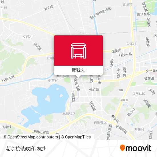 老余杭镇政府地图