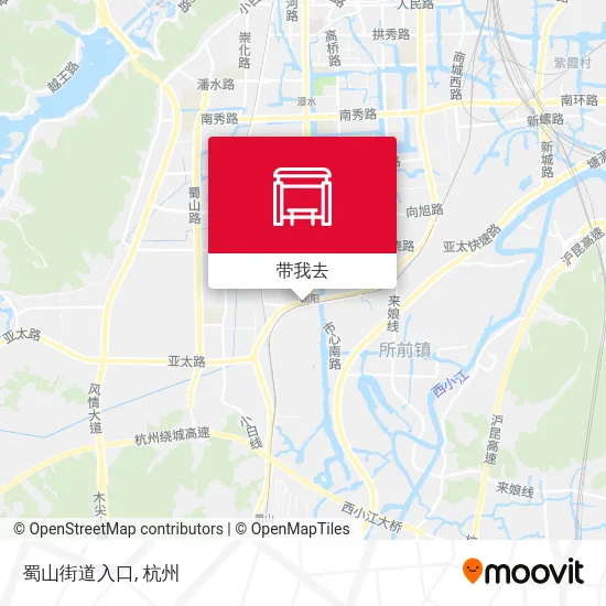 蜀山街道入口地图