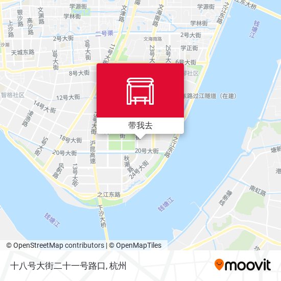 十八号大街二十一号路口地图