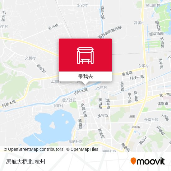 禹航大桥北地图