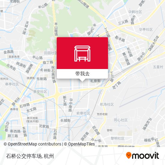 石桥公交停车场地图