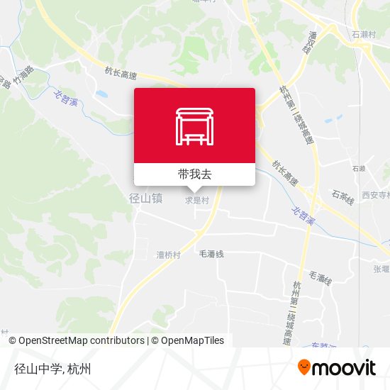径山中学地图