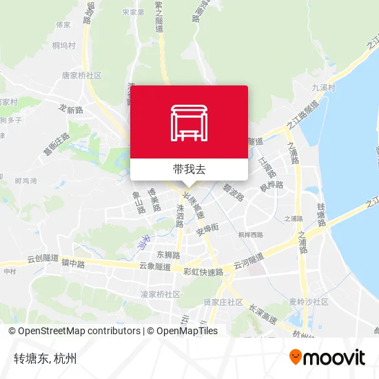 转塘东地图