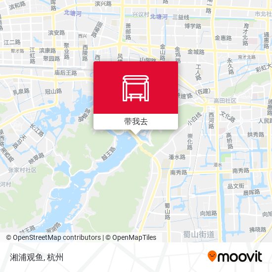 湘浦观鱼地图