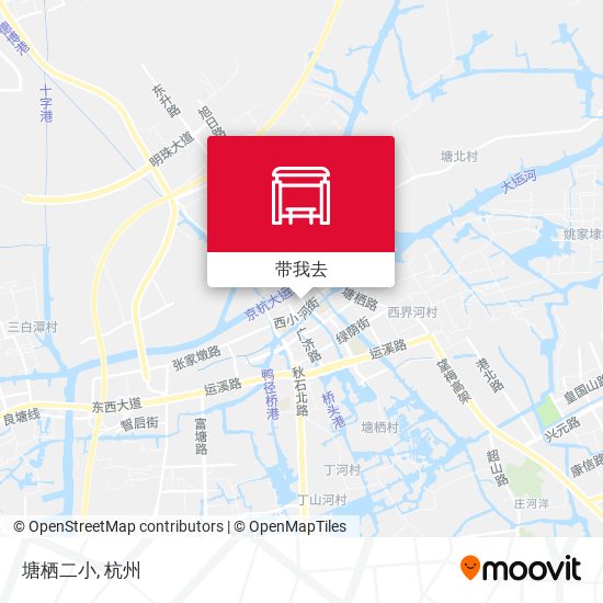 塘栖二小地图