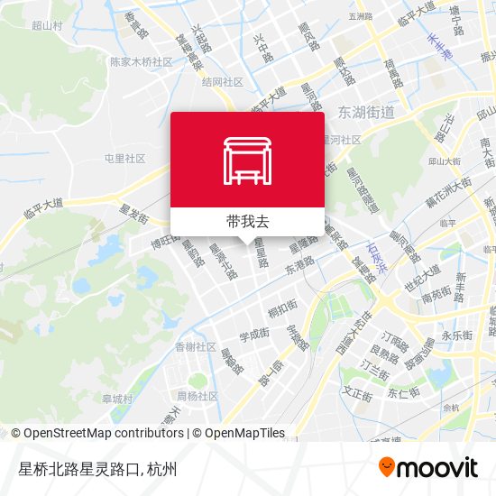 星桥北路星灵路口地图