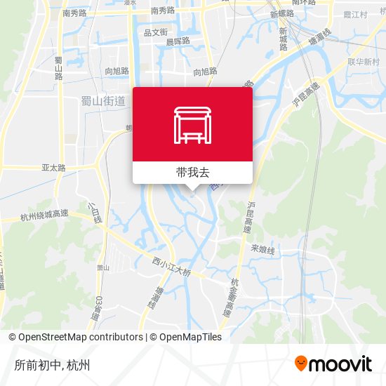 所前初中地图