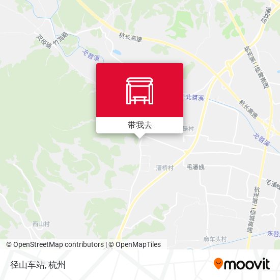 径山车站地图