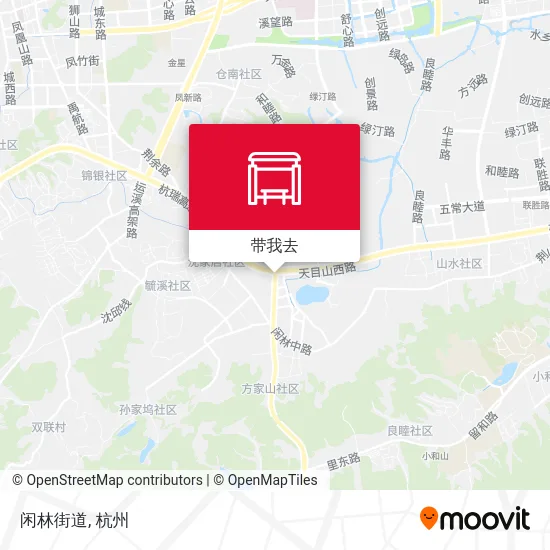 闲林街道地图