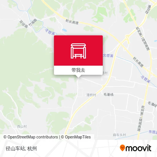 径山车站地图