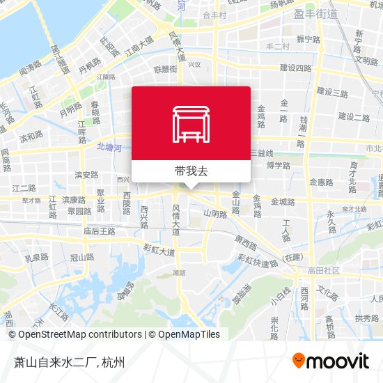 萧山自来水二厂地图
