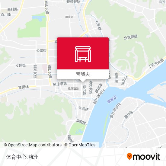 体育中心地图