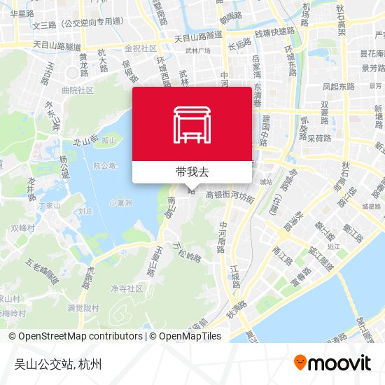 吴山公交站地图