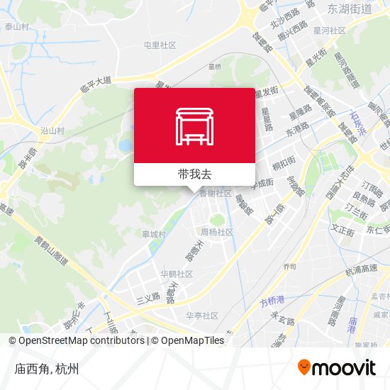 庙西角地图