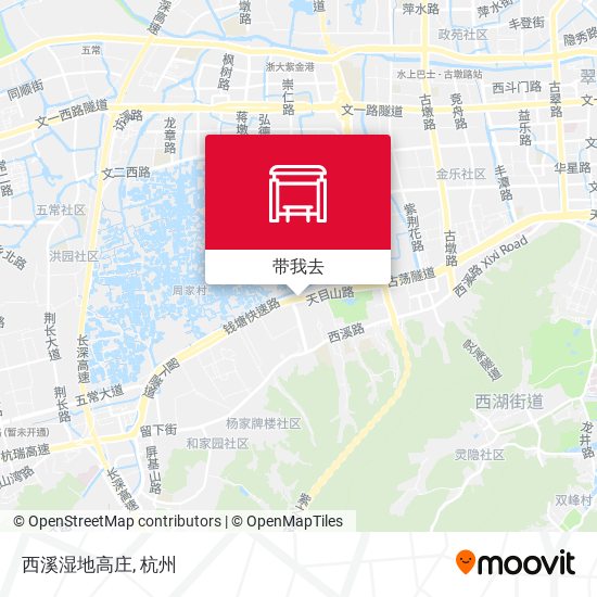 西溪湿地高庄地图
