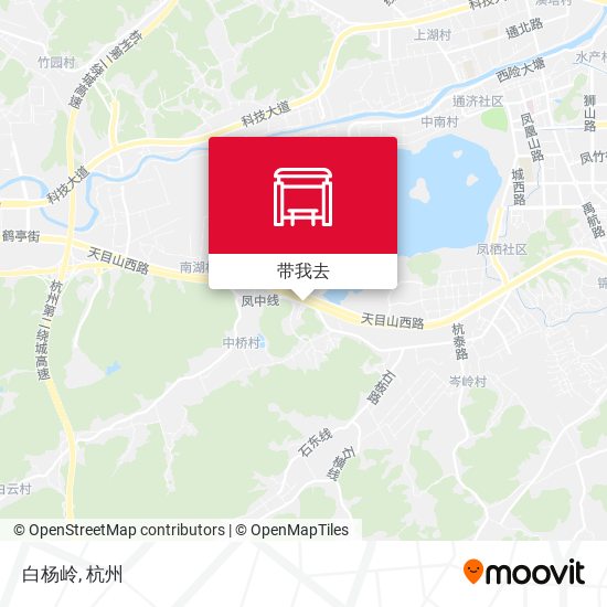 白杨岭地图