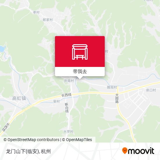 龙门山下(临安)地图