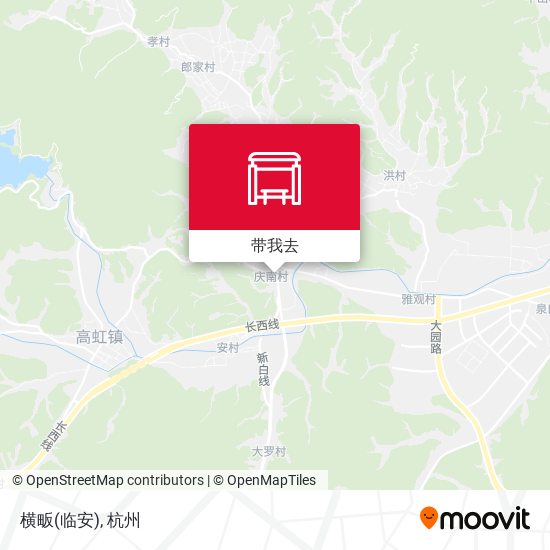 横畈(临安)地图