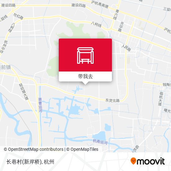 长巷村(新岸桥)地图
