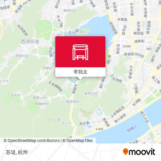 苏堤地图