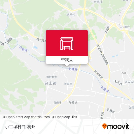 小古城村口地图