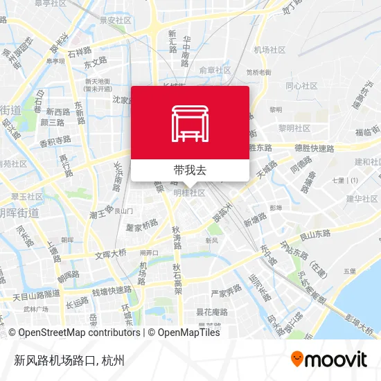 新风路机场路口地图