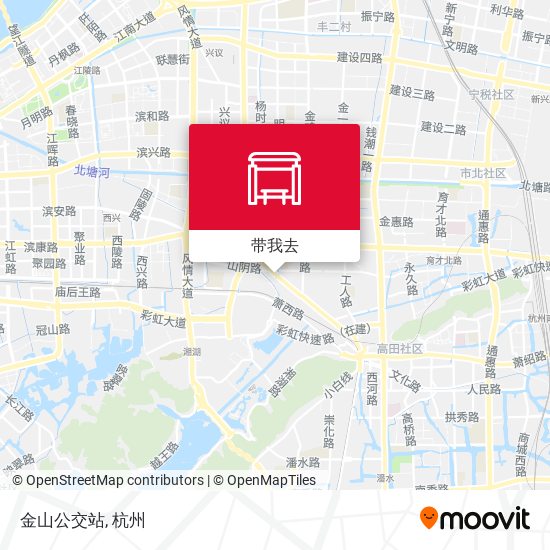 金山公交站地图