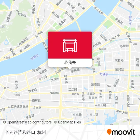 长河路滨和路口地图