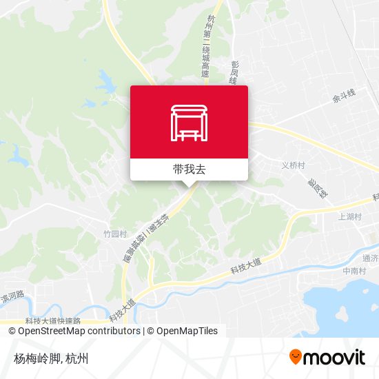 杨梅岭脚地图