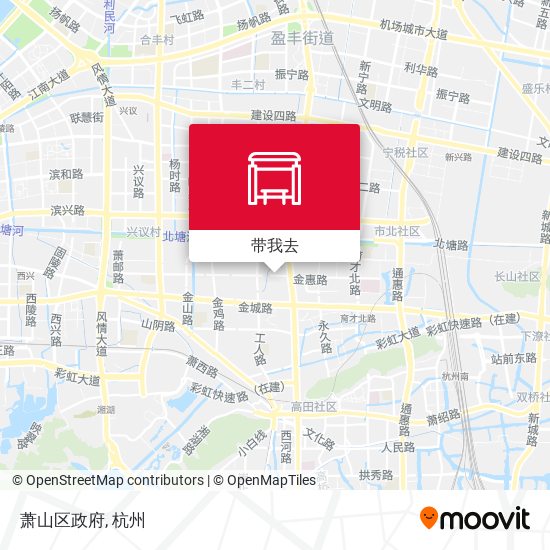 萧山区政府地图