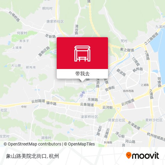 象山路美院北街口地图