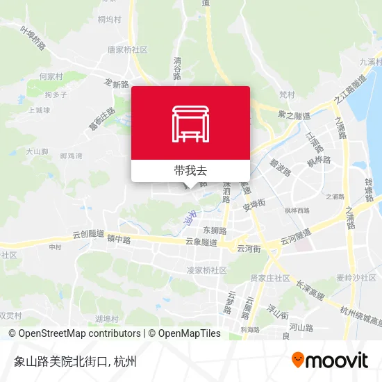 象山路美院北街口地图