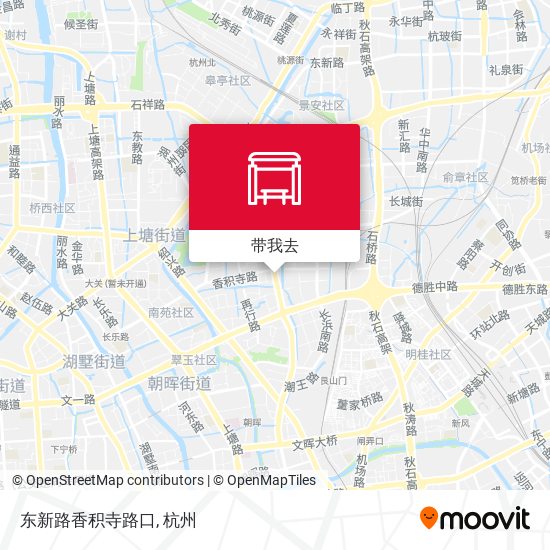 东新路香积寺路口地图