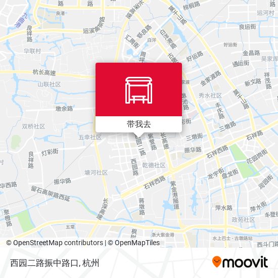 西园二路振中路口地图