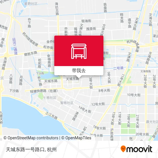 天城东路一号路口地图