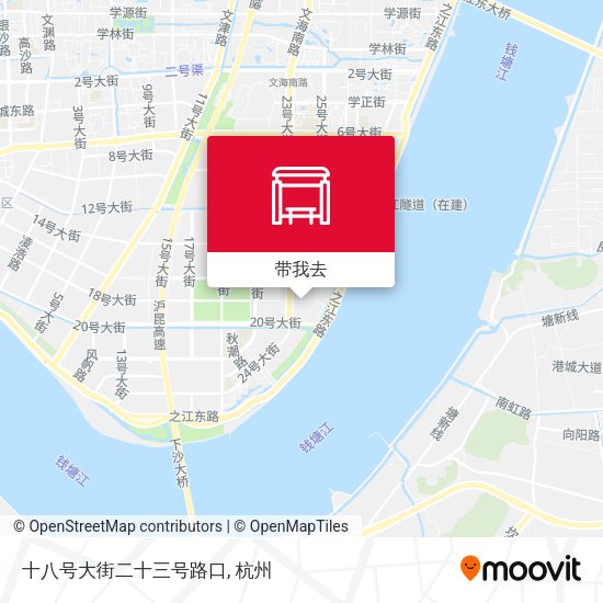十八号大街二十三号路口地图