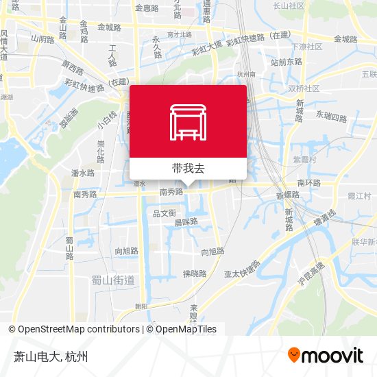 萧山电大地图
