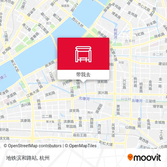 地铁滨和路站地图