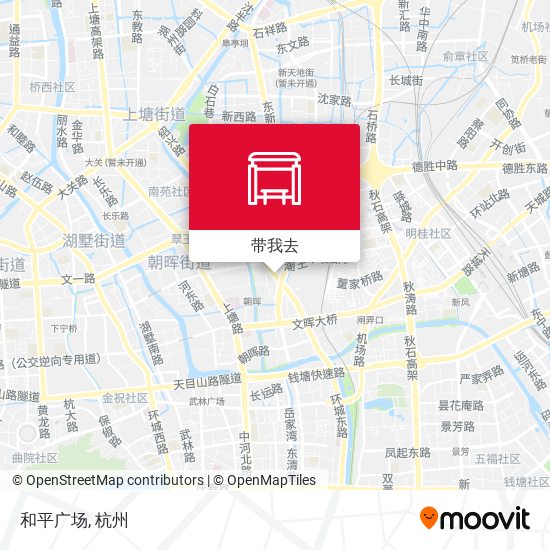 和平广场地图