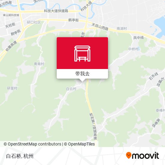 白石桥地图
